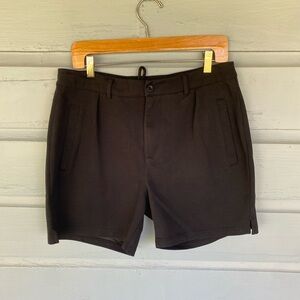 YOUNGLA Classic Black Men's Chino Shorts Sz Large